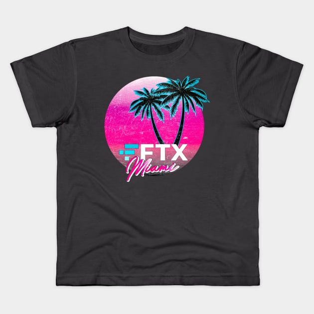 FTX Miami - The Party Never Ends Kids T-Shirt by scottdraft